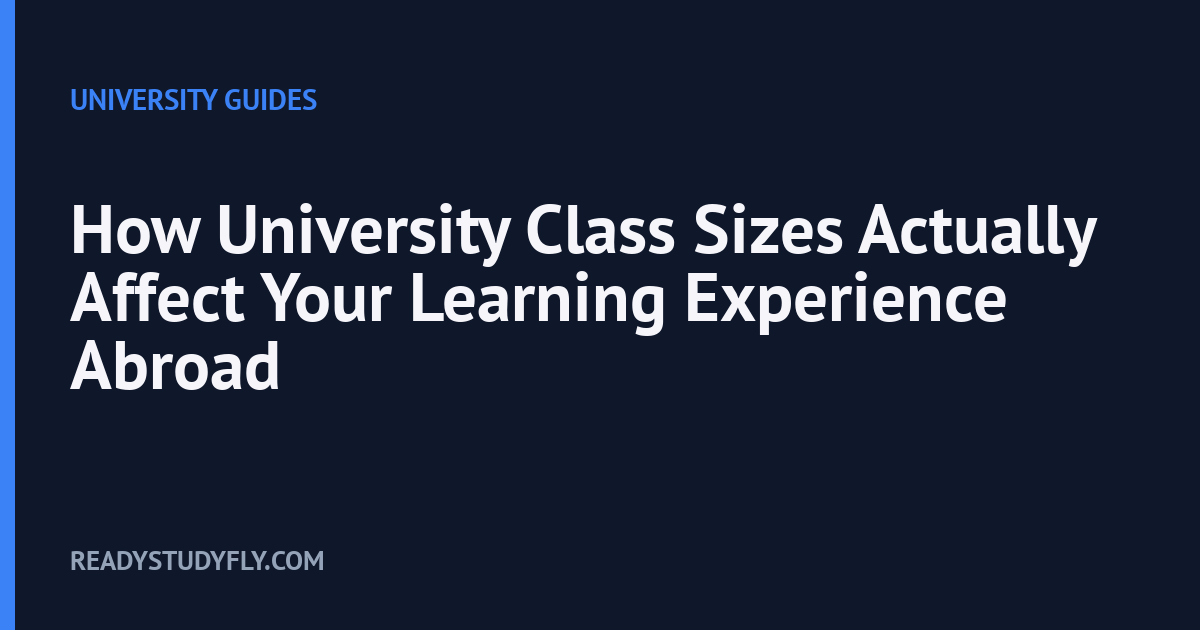 How University Class Sizes Actually Affect Your Learning Experience Abroad cover image