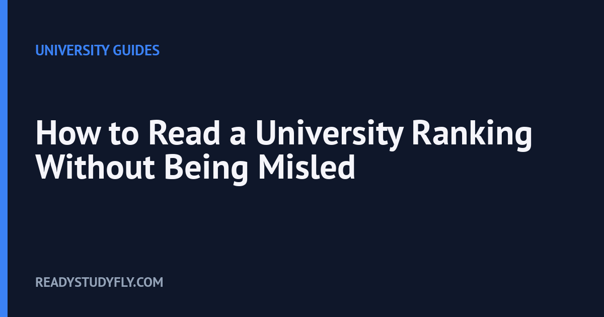 How to Read a University Ranking Without Being Misled cover image