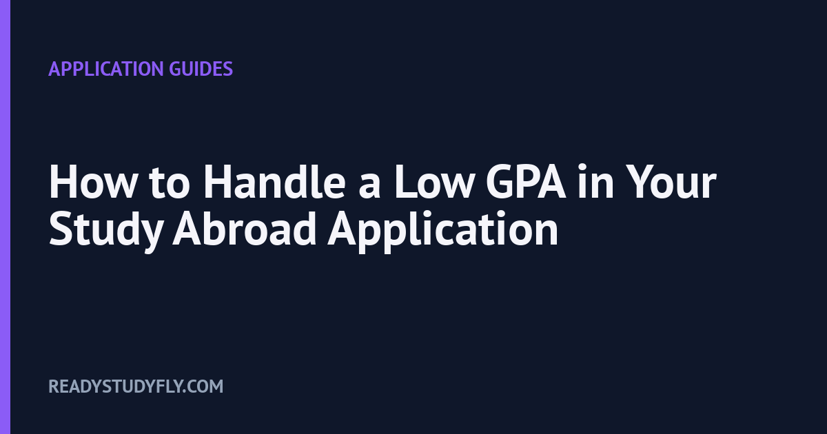 How to Handle a Low GPA in Your Study Abroad Application cover image