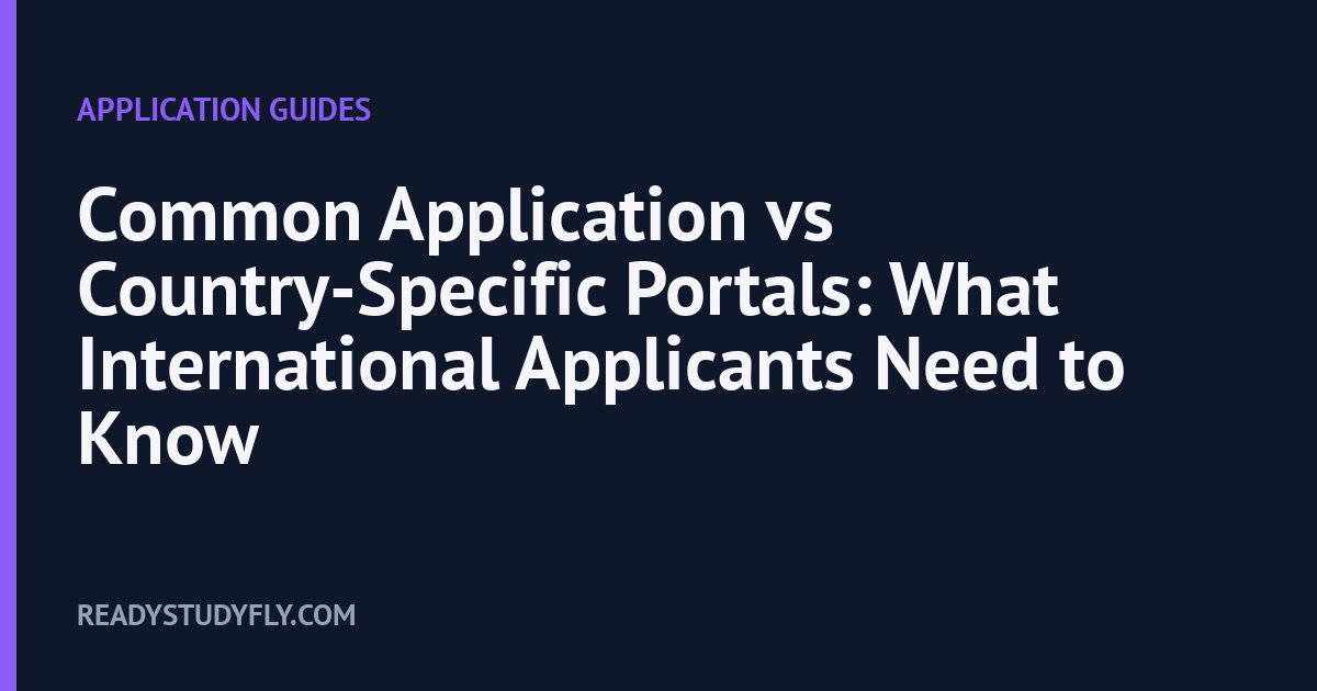 Common Application vs Country-Specific Portals: What International Applicants Need to Know cover image